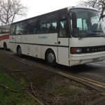 32 seater with toilet, boiler, fridge, sink, dvd